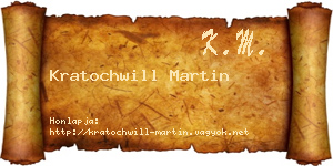 Kratochwill Martin névjegykártya